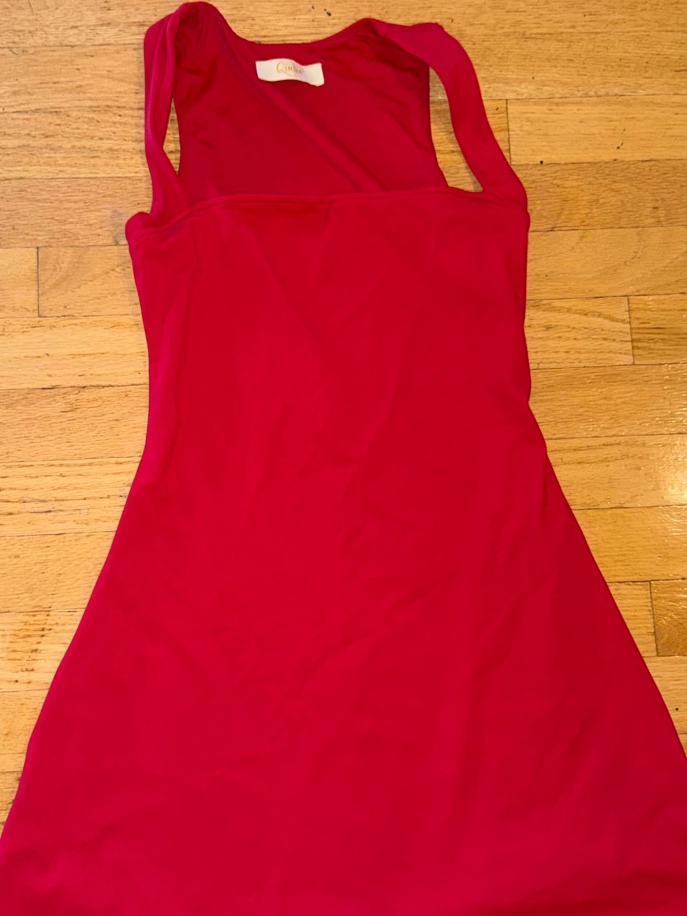 Sleeveless Mini Dress in Bright Red